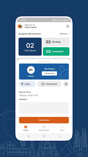 Wrap and Seal: Driver App Screen 3
