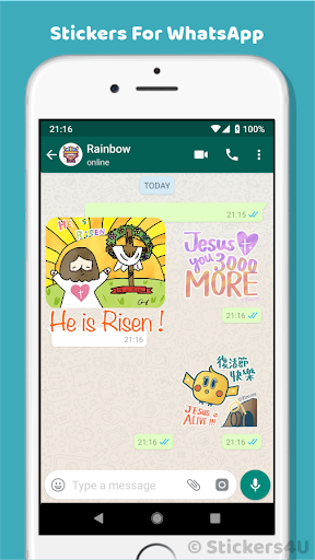 Android application Happy Easter Stickers Packs 3 screenshort