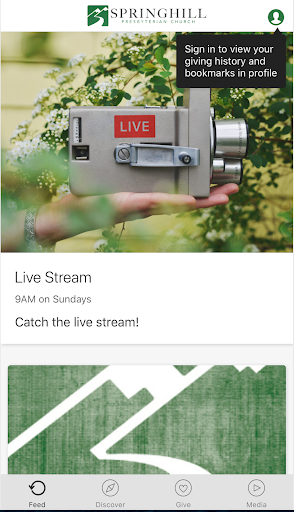 Android application Springhill Presbyterian Church screenshort
