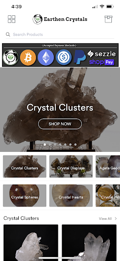 Android application EarthenCrystals screenshort