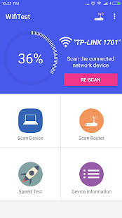 WiFi WPA WPA2 WEP Speed Test Tangkapan layar