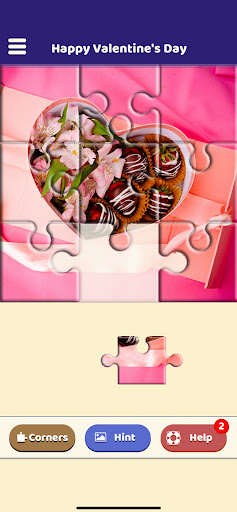 Android application Happy Valentine's Day Puzzle screenshort