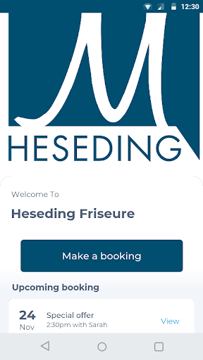 Android application Heseding Friseure screenshort