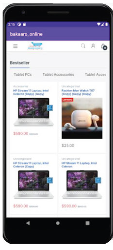 Android application Bakaaro Online screenshort