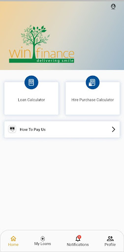 Android application Win Finance screenshort