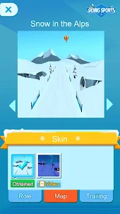 Skiing sports- snow Ski Jump