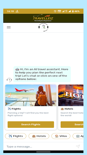 Travel AI Assistant Screen 2