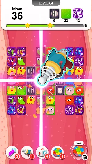 Virus Out - Match 3 Puzzle - Screenshot 3