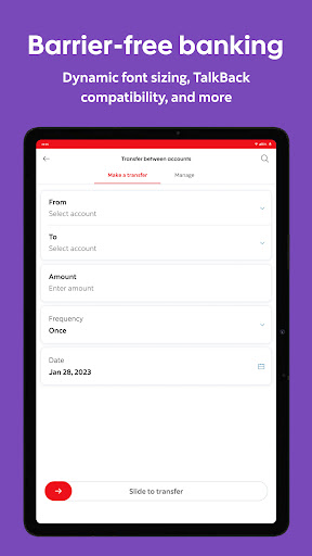Screenshot of Scotiabank Mobile Banking