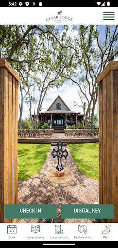Android application Cedar Lodge on Honey Creek screenshort