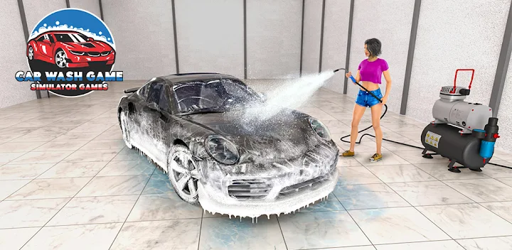 Car Wash Games 3D- Power Wash