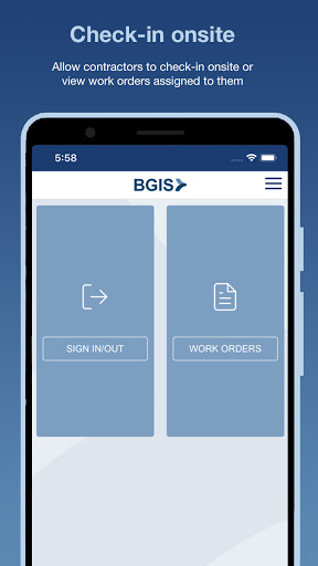 Android application BGIS BSAFE - Mobile screenshort