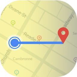 Icon image Measure distance on map