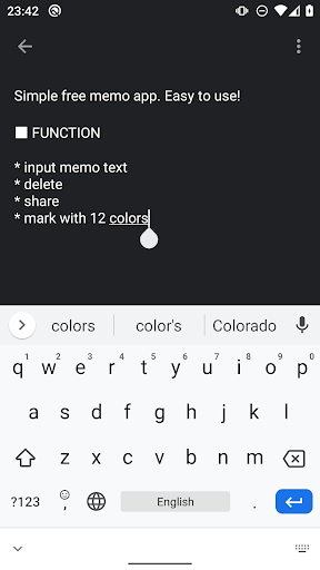 Notepad: Memo App, Color Label Screen 2