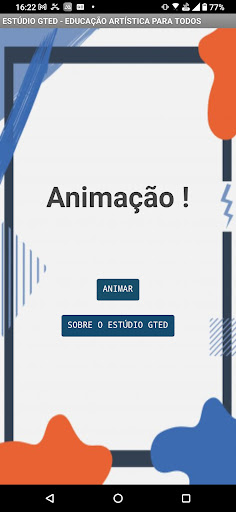 Android application Estúdio GTED - Criar e animar screenshort