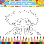 Midoria Izuku Deku Coloring