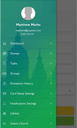 GoodtoGive Church Member Screen 2