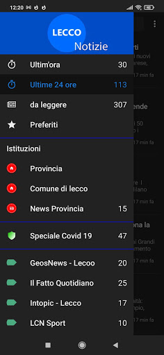 Android application Lecco notizie screenshort