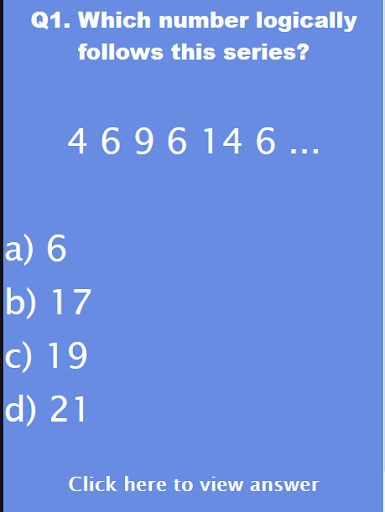 Android application IQ Test Smart Brain Test IQ screenshort