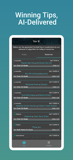 AI Betting Tips Screen 2