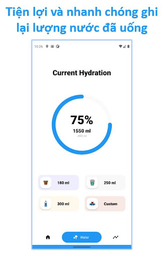 Water reminder: Nhắc uống nước Screen 2