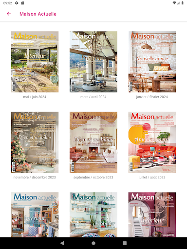 Android application Maison Actuelle screenshort
