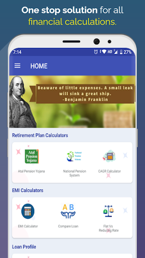 Android application Finance Calculator-EMI NPS SIP screenshort
