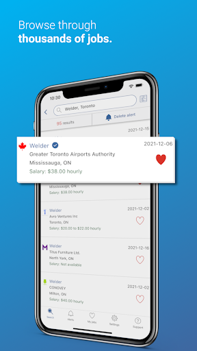 Job Bank – Job Search Screen 2