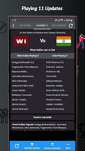 Captura 3 IND vs WI Live Cricket Score android