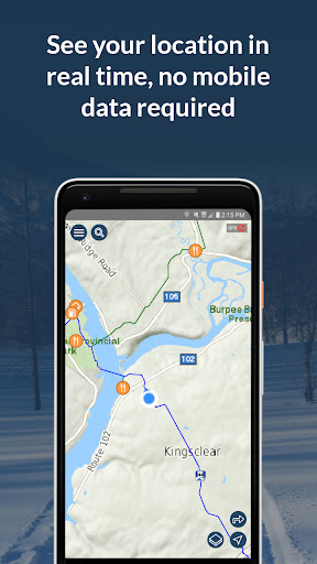 Android application GoSnowmobiling NB screenshort