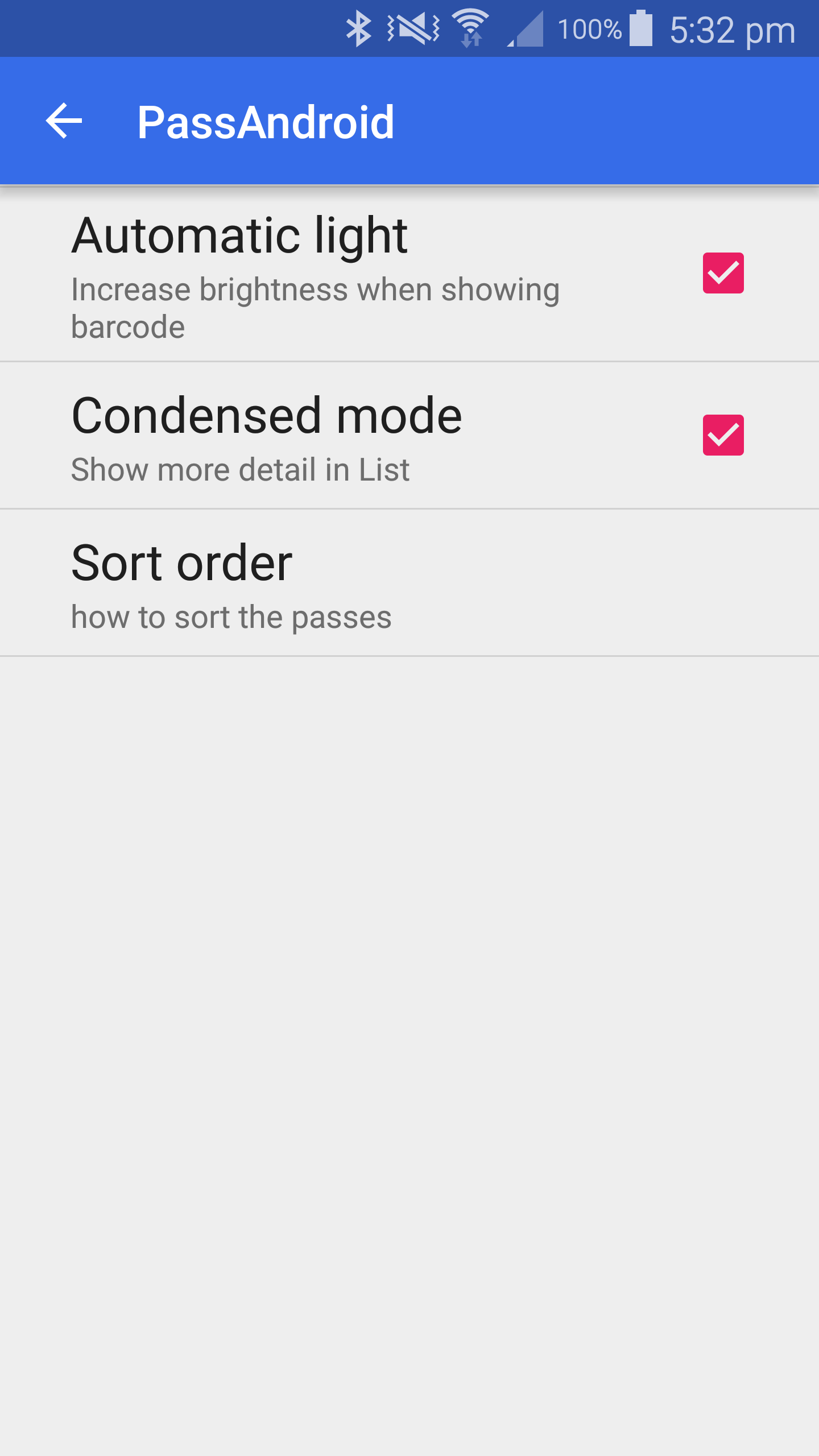Android application PassAndroid Passbook viewer screenshort