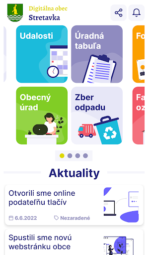 Android application Stretavka screenshort