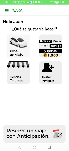 Android application Waka Pasajero screenshort