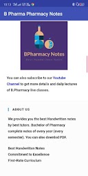 B Pharma Pharmacy Notes