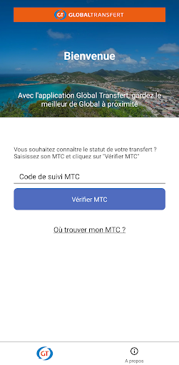 Android application Global Transfert screenshort