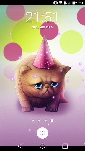 Birthday Cat live wallpaper Screen 2
