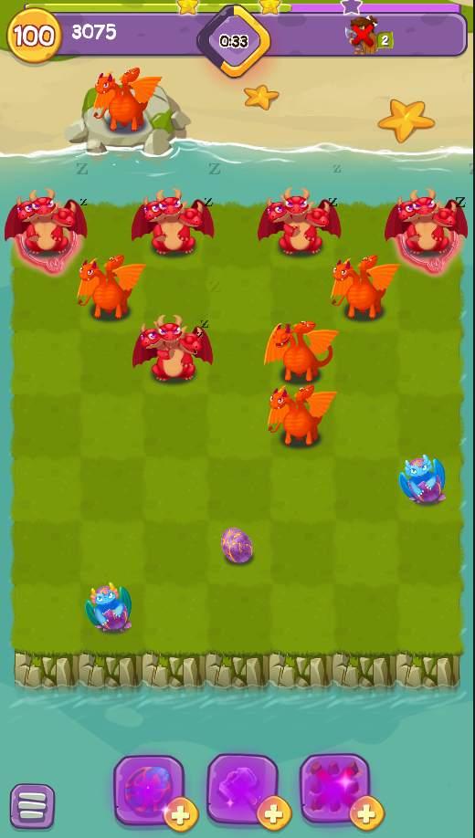 Android application Dragon Match - A Merge 3 Puzzle Game For Free screenshort