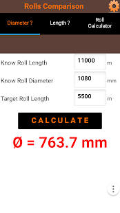 Roll Diameter Calculator