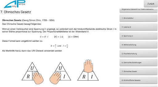 Android application Elektrizitätslehre 2 screenshort