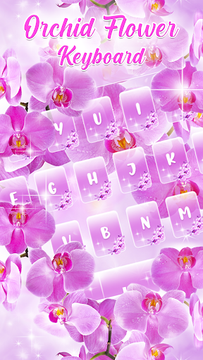 Orchid Flower Keyboard Screen 2