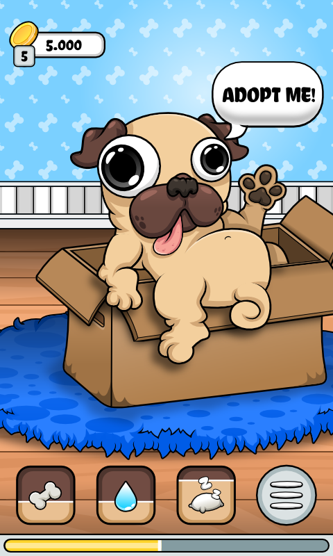 Android application Pug - My Virtual Pet Dog screenshort