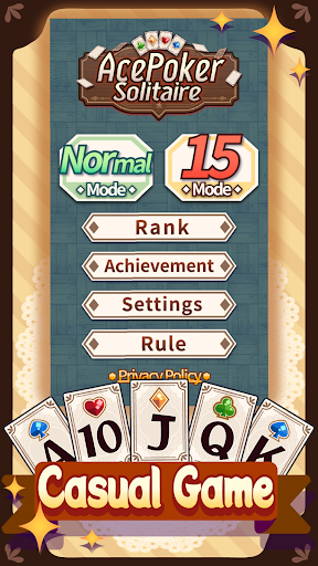 Android application Ace Poker Solitaire screenshort