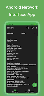 Ethwork: Network interfaces Screenshot