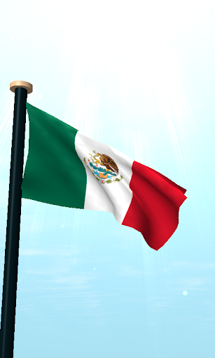 Mexico Flag 3D Live Wallpaper Screen 2