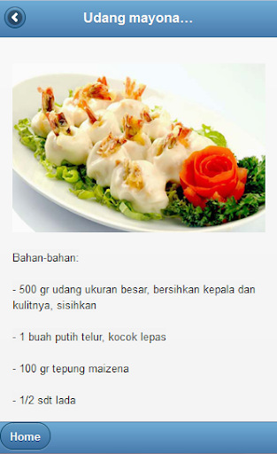 Seafood recipes Screen 2