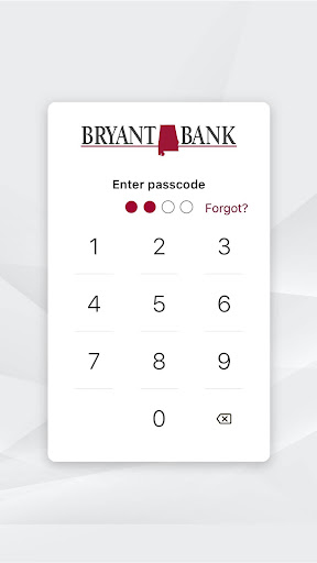 Android application Bryant Bank screenshort