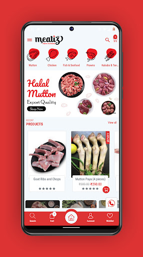 Android application Meatiz screenshort