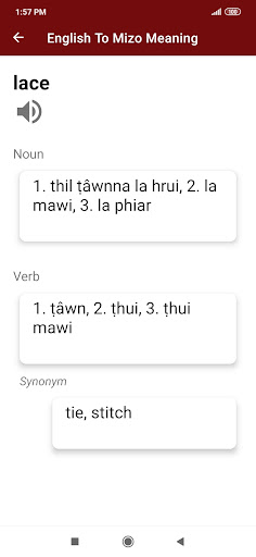 English To Mizo Dictionary Screen 3