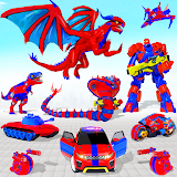 Limo Car Dragon Robot Car Game icon