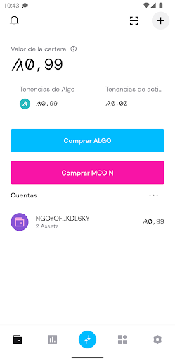 Android application Mariwallet screenshort